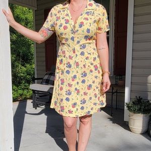 NWOT Delia’s Floral Sundress in Yellow, L